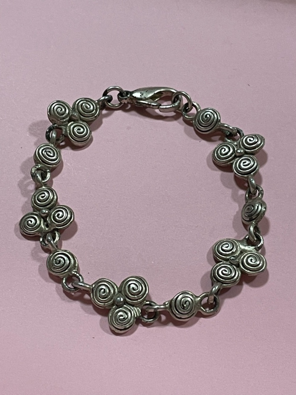 Silver Tone Express Bracelet #9626